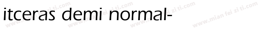 itceras demi normal字体转换
